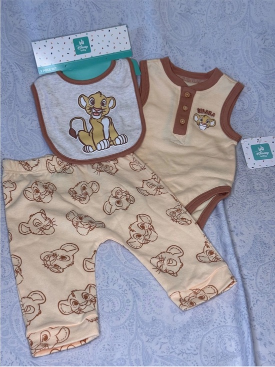 Disney Baby Other - Disney Simba Lion King 3 Piece Sleeveless Infant Set